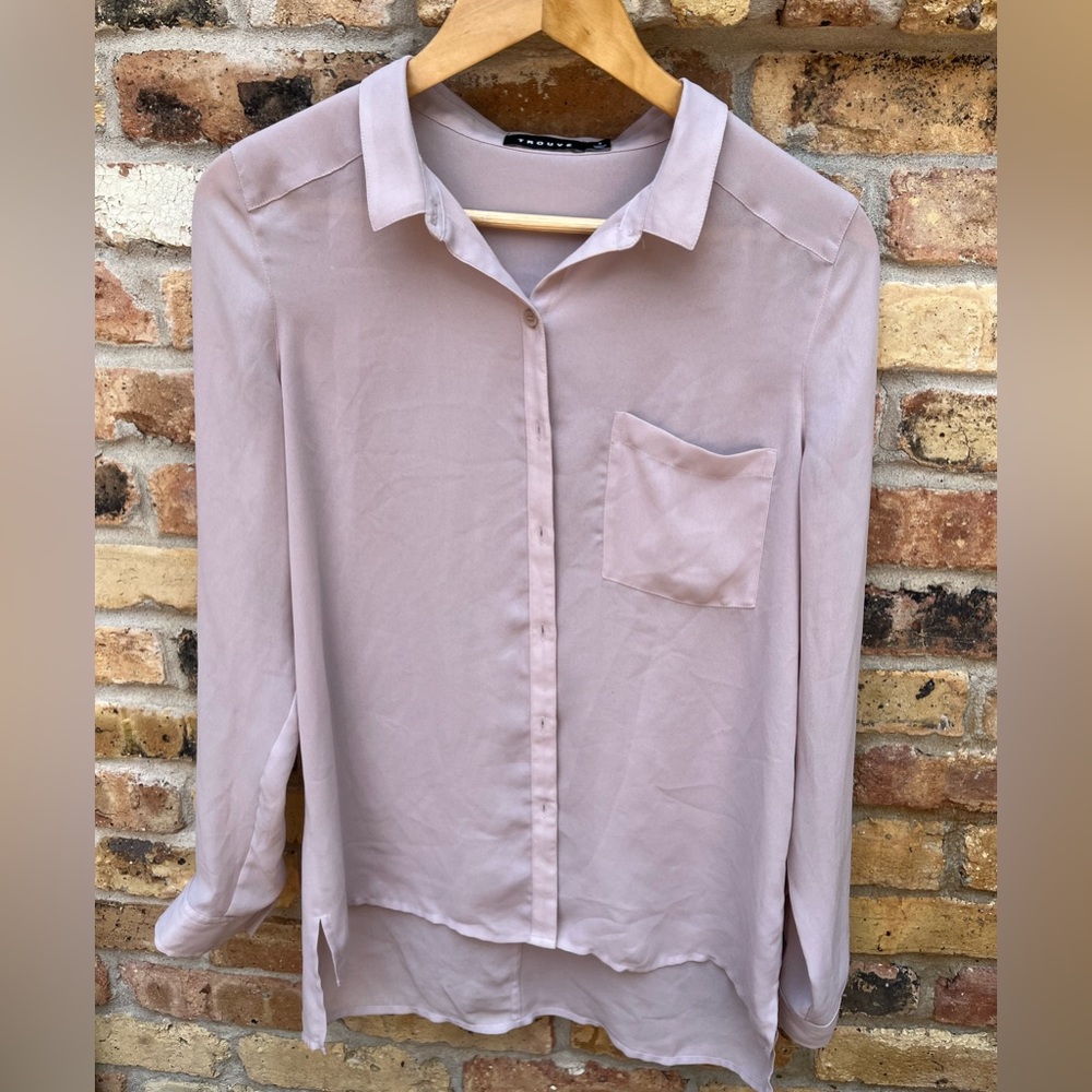 Lavender Button Up